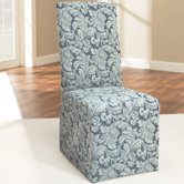 Scroll Classic Dining Chair Skirted Slipcover