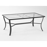 Escape Rectangle Dining Table with Umbrella Hole