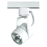 Track Light in White with Mesh Round Back