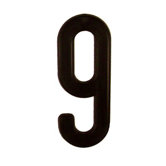 4" Address Light in Black (number 9)