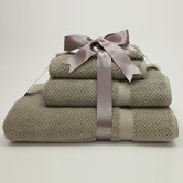 Luxury Hotel & Spa Collection Herringbone Weave 100% Turkish Cotton 4-Piece Combination