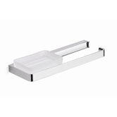 City Soapdish and Towel Bar in Chrome
