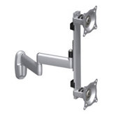 Flat Panel Dual Vertical Monitor Arm Wall Mount