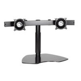 Flat Panel Dual Horizontal Monitor Table Stand