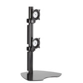 Flat Panel Dual Vertical Monitor Table Stand