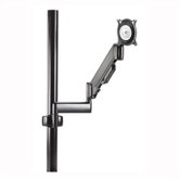 Height-Adjustable Dual Swing Arm Pole LCD Mount (Up to 30")