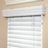 2" Faux Wood Blind in White - 84" L
