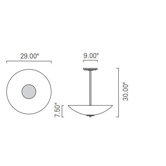 Miro Bowl Pendant with Tubing