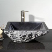 Irregular Rectangular Shape Vessel Sink with Broken Edge