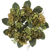 18" Artichoke Wreath in Green