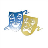 Comedy / Tragedy Metal Wall Decor