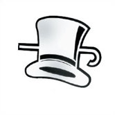 Top Hat Mirror Acrylic Wall Decor
