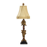 Leaf Cluster Candlestick Table Lamp