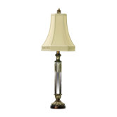 Mirrored Candlestick Table Lamp