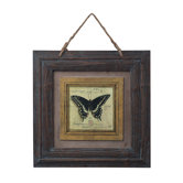 Picture Frame with Butterfly Print