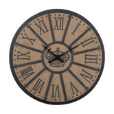 Metal Crown Faced Clock