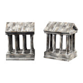Aged Colum Bookends