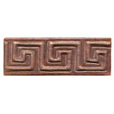 Greek Band 2" x 6" Copper Border Tile