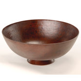 Rimless Oval Copper Vessel Sink with Stand