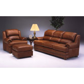 Charleston 3 Seat Leather Sofa Set