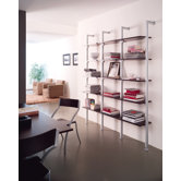 Regalwand "Premium Ok-7" mit Pfosten aus eloxiertem Aluminium