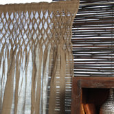 Jute Smocked Curtain Panel