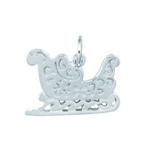 Sterling Silver Holiday Sleigh Charm