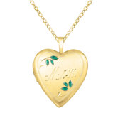 "Mom" Leaves Heart-shaped Locket Necklace