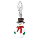 Sterling Silver Snowman Charm