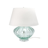 Recycled Glass Table Lamp in Melon