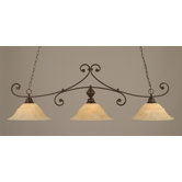 Curl 3 Light Kitchen Island Pendant