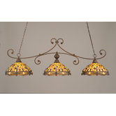 Curl 3 Light Kitchen Island Pendant