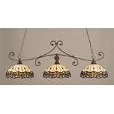 Curl 3 Light Kitchen Island Pendant