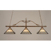 3 Light Square Kitchen Island Pendant