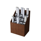 Upright Roll File with 20 Openings for Blueprints