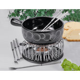 10-tlg. K&auml;sefondue-Set
