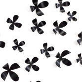 Wall Flower in Black (Set of 25)