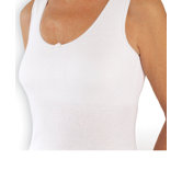 Women's Comfortable Support Bra Vest in White