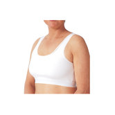Women's Midriff Vest in White