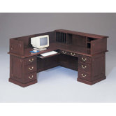Governor's L-Shape Reception Desk with Left Return