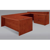 Fairplex Right/Left Executive Bow Front U-Shape Desk Office Suite