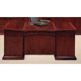Del Mar Executive Bow Front Desk