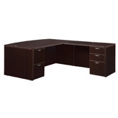 Fairplex Right/Left Executive "L" Desk with 5 Drawers