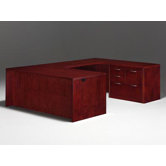 Summit Reed Right U-Shape Executive Desk with Personal File (Flat Pack)
