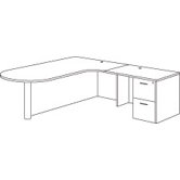 Fairplex Right Junior Executive Corner Peninsula/Bullet Desk