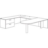 Fairplex Right/Left Bullet Lateral File "U" Executive Desk