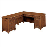Antigua L-Shape Computer Desk with Return