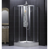 Sector Shower Enclosure with Base and Backwalls