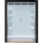 Visions Sliding Door Shower with Back Wall Kit