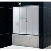 Visions Sliding Door Shower Set with 30" x 60" Amazon Base and Right Drain